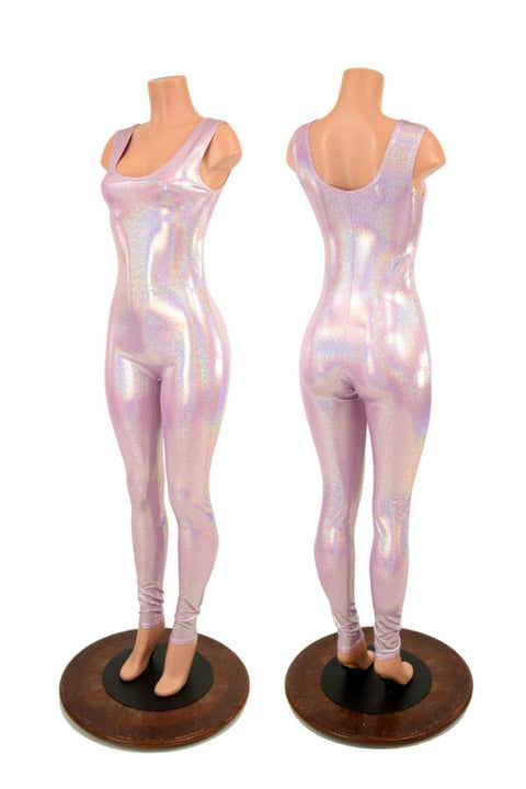 Lilac Tank Holographic Catsuit - Coquetry Clothing