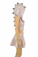 Baby Pink Dragon Zipper Hoodie Set - Coquetry Clothing