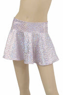 Baby Pink Mermaid Scale Rave Skirt - Coquetry Clothing