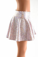 Baby Pink Mermaid Scale Rave Skirt - Coquetry Clothing