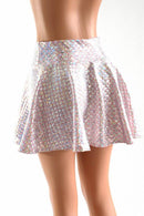 Baby Pink Mermaid Scale Rave Skirt - Coquetry Clothing