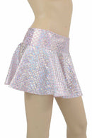 Baby Pink Mermaid Scale Rave Skirt - Coquetry Clothing