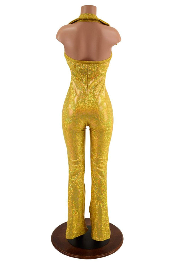 Backless Bootcut Catsuit with Showtime Collar - 6