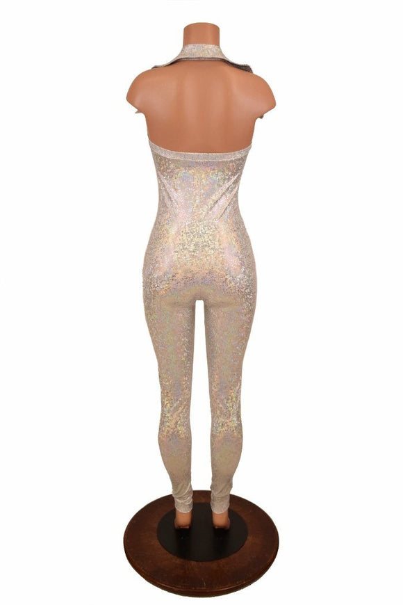 Backless Catsuit with Showtime Collar - Coquetry Clothing