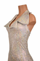 Backless Catsuit with Showtime Collar - Coquetry Clothing