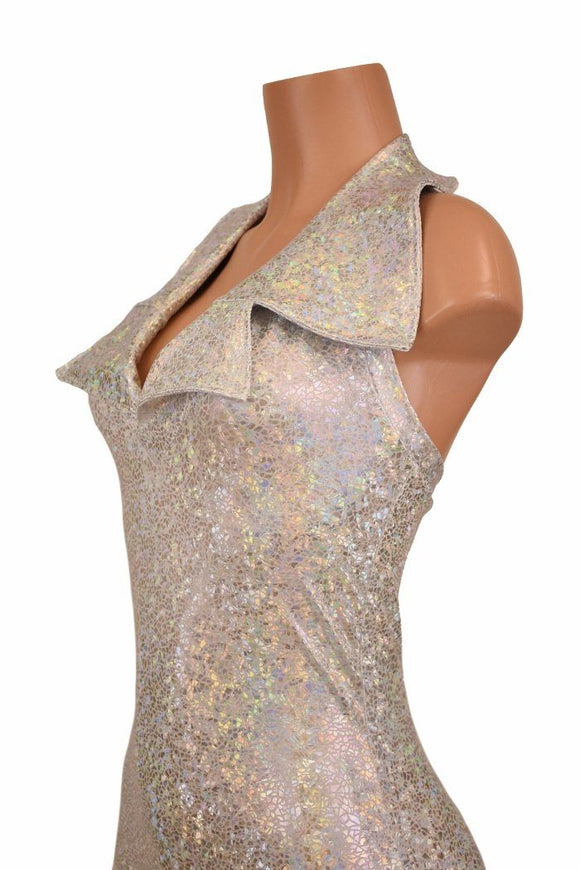 Backless Catsuit with Showtime Collar - Coquetry Clothing