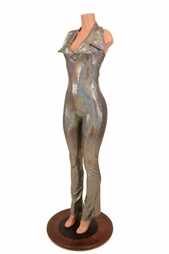 Backless Catsuit with Showtime Collar - Coquetry Clothing