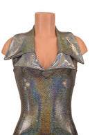 Backless Catsuit with Showtime Collar - Coquetry Clothing