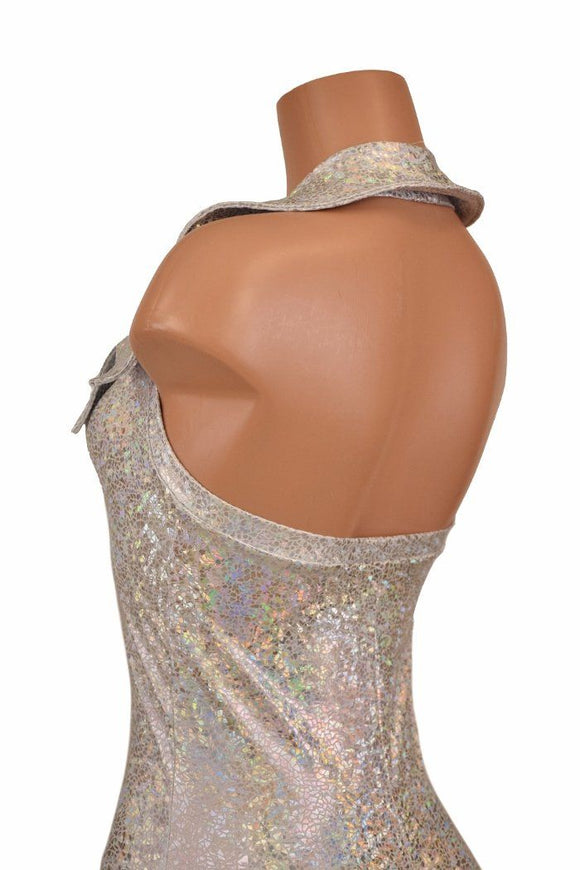 Backless Catsuit with Showtime Collar - Coquetry Clothing