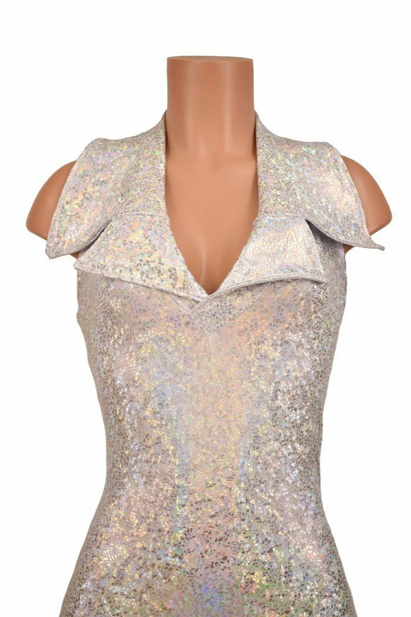 Backless Catsuit with Showtime Collar - Coquetry Clothing