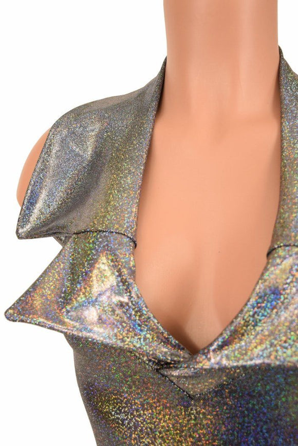 Backless Catsuit with Showtime Collar - Coquetry Clothing