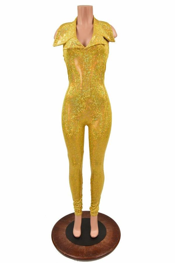 Backless Catsuit with Showtime Collar - 9