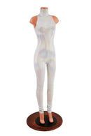 Backless Flashbulb Catsuit with Snap Back Turtleneck - Coquetry Clothing