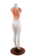 Backless Flashbulb Catsuit with Snap Back Turtleneck - 3