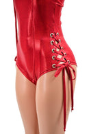 Backless Halter Style Lace Up Romper - Coquetry Clothing