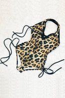 Backless Halter Style Laceup Romper - Coquetry Clothing