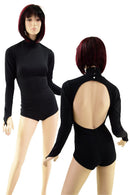 Backless Romper with Snapback Turtleneck and Fingerloops - Coquetry Clothing