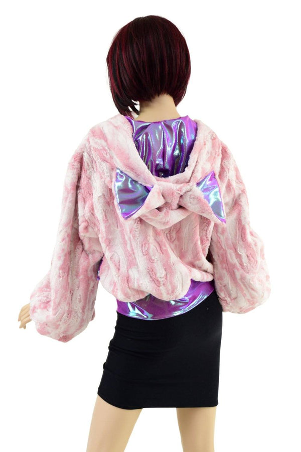 Balloon Sleeve Minky with Fox Ears - 3