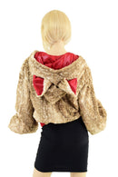 Balloon Sleeve Minky with Fox Ears - Coquetry Clothing