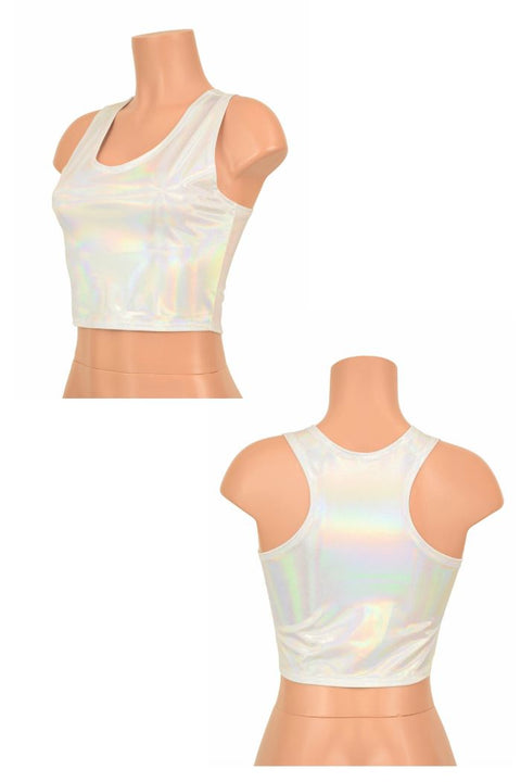 Flashbulb Racerback Crop Top - Coquetry Clothing