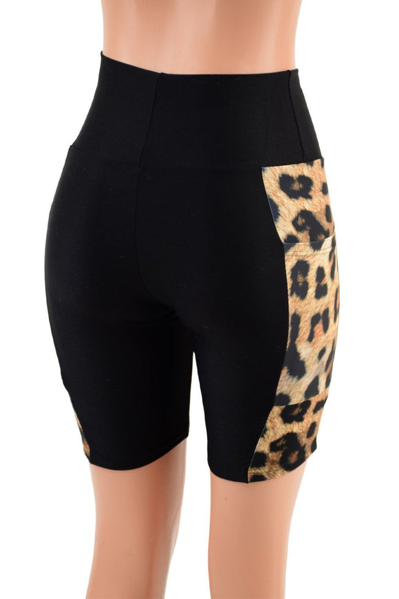 Bike Shorts with Side Panel Pockets - Coquetry Clothing