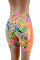 Bike Shorts with Side Panel Pockets - Coquetry Clothing