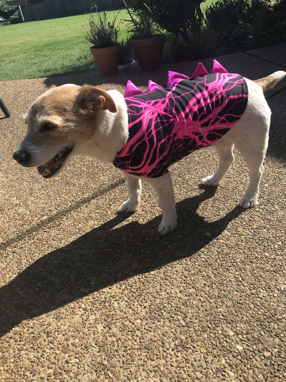 Black and Purple Dragon Spiked Pet Shirt - Coquetry Clothing