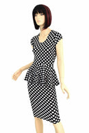 Black and White Polka Dot Fabric - Coquetry Clothing