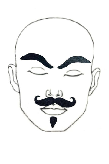 Black "Dapper" Facial Fashion Kit - Coquetry Clothing