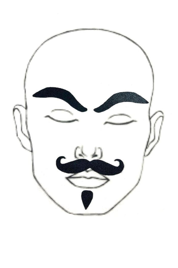 Black "Dapper" Facial Fashion Kit - Coquetry Clothing