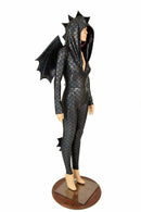 Black Dragon Catsuit (+Wings and Tail!) - Coquetry Clothing