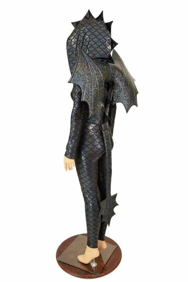 Black Dragon Catsuit (+Wings and Tail!) - 4
