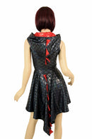 Black Dragon Hoodie Skater Dress - Coquetry Clothing