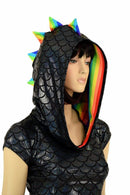 Black Dragon Hoodie Skater Dress - Coquetry Clothing
