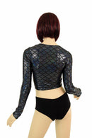 Black Dragon Long Sleeve Crop - Coquetry Clothing