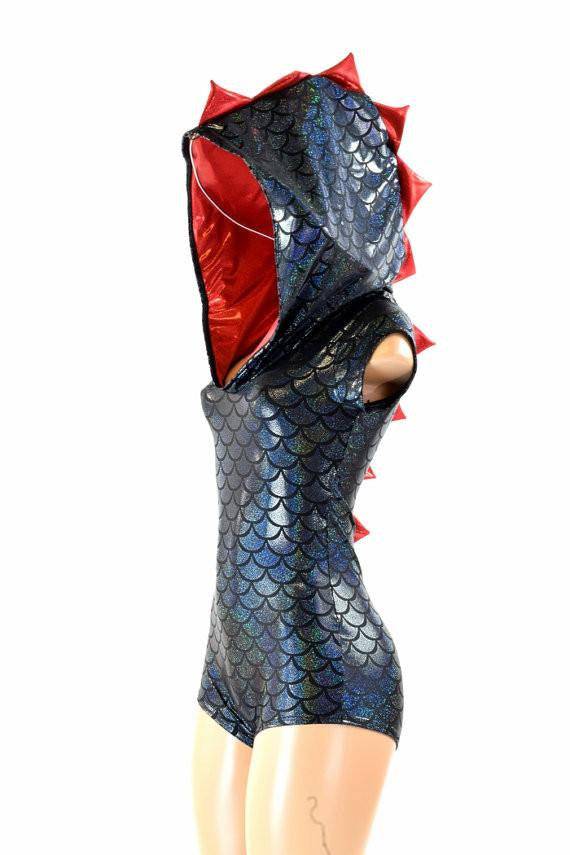 Black Dragon Scale Fabric - 11