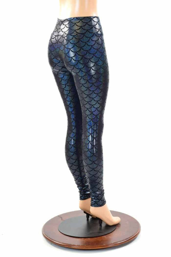 Black Dragon Scale Leggings - Coquetry Clothing