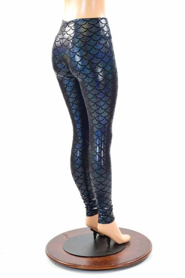 Black Dragon Scale Leggings - 4