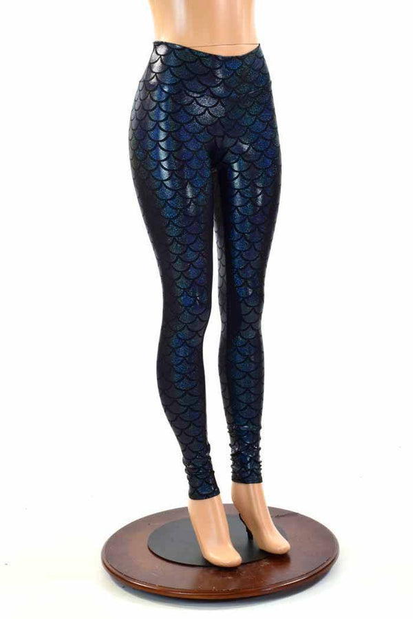 Black Dragon Scale Leggings - 5