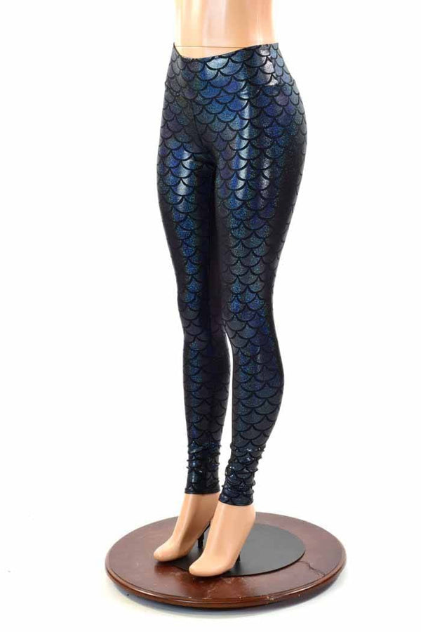 Black Dragon Scale Leggings - 1