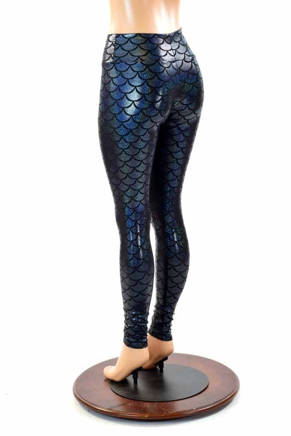Black Dragon Scale Leggings - 2