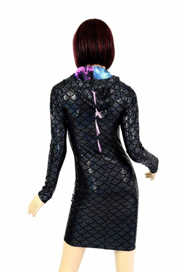 Black Dragon Spiked Dress - Coquetry Clothing