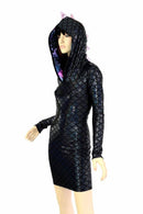 Black Dragon Spiked Dress - Coquetry Clothing