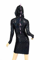 Black Dragon Spiked Dress - Coquetry Clothing