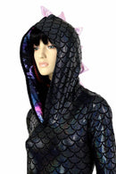 Black Dragon Spiked Dress - Coquetry Clothing