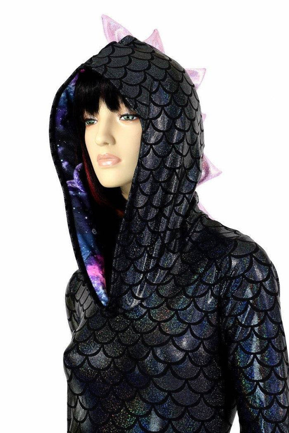 Black Dragon Spiked Dress - Coquetry Clothing