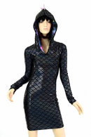 Black Dragon Spiked Dress - Coquetry Clothing