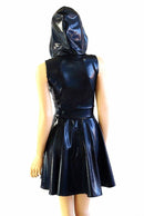 Black & Galaxy Hoodie Skater Dress - Coquetry Clothing