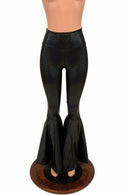 Black High Waist Bell Bottom Flares - Coquetry Clothing