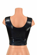 Black Holographic Crop Top - 5